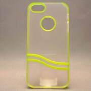 MINIOPAL CASE 80762 [iPhone5用 背面カバータイプ クリア×ライトグリーン スケルトン]