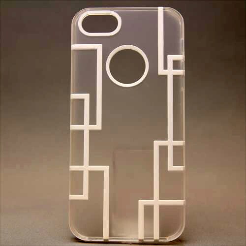 MINIOPAL CASE 80496 [iPhone5用 背面カバータイプ クリア×ホワイト 古典調スケルトン]