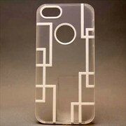 MINIOPAL CASE 80496 [iPhone5用 背面カバータイプ クリア×ホワイト 古典調スケルトン]