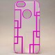 MINIOPAL CASE 80502 [iPhone5用 背面カバータイプ クリア×パープル 古典調スケルトン]