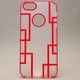 MINIOPAL CASE 80519 [iPhone5用 背面カバータイプ クリア×レッド 古典調スケルトン]