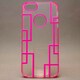 MINIOPAL CASE 80526 [iPhone5用 背面カバータイプ クリア×ピンク 古典調スケルトン]