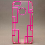 MINIOPAL CASE 80526 [iPhone5用 背面カバータイプ クリア×ピンク 古典調スケルトン]