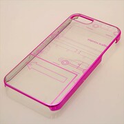 MINIOPAL CASE 16515 [iPhone5用 背面カバータイプ パープル スケルトン]