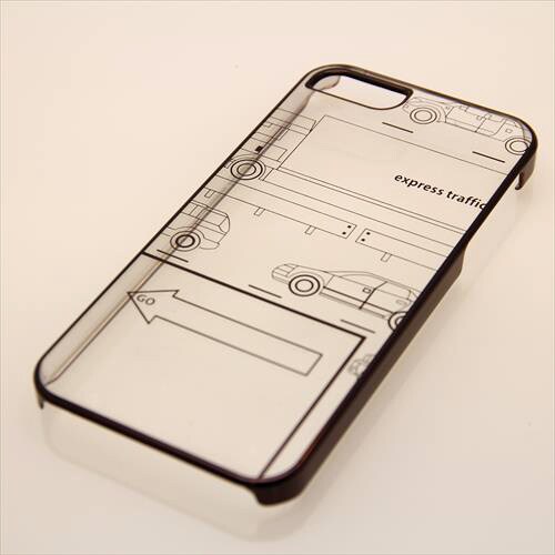 MINIOPAL CASE 16539 [iPhone5用 背面カバータイプ ブラック スケルトン]
