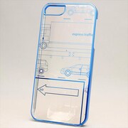 MINIOPAL CASE 16546 [iPhone5用 背面カバータイプ ブルー スケルトン]