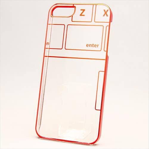 MINIOPAL CASE 16287 [iPhone5用 透明ケースシリーズ オレンジ スケルトン]