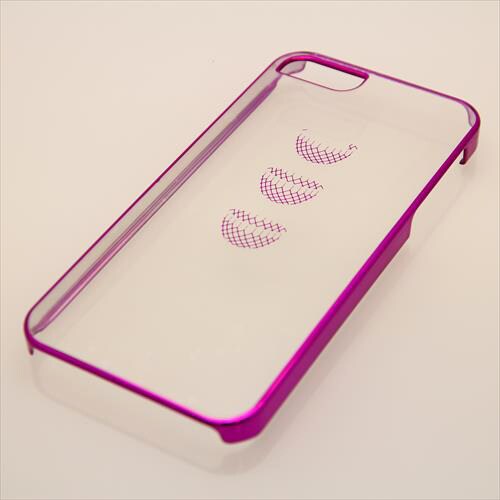 MINIOPAL CASE 16461 [iPhone5用 KISSシリーズ ピンク スケルトン]