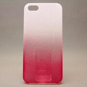 MINIOPAL CASE 19387 [iPhone5用 グラデーションシリーズ レッド×ホワイト スケルトン]