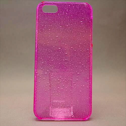 MINIOPAL CASE 19394 [iPhone5用 グラデーションシリーズ ピンク×ピンク スケルトン]