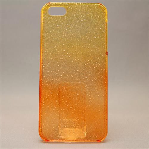 MINIOPAL CASE 19431 [iPhone5用 グラデーションシリーズ オレンジ×イエロー スケルトン]