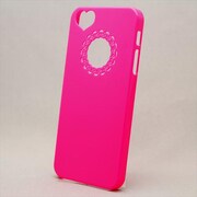 MINIOPAL CASE 90709 [iPhone5用 背面カバータイプ ピンク カメラ部分ハート片抜]