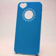 MINIOPAL CASE 89017 [iPhone5用 背面カバータイプ ブルー カメラ部分ハート片抜]