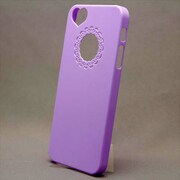 MINIOPAL CASE 89031 [iPhone5用 背面カバータイプ ベビーパープル カメラ部分ハート片抜]