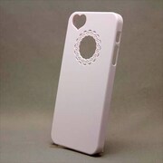 MINIOPAL CASE 89055 [iPhone5用 背面カバータイプ ホワイト カメラ部分ハート片抜]