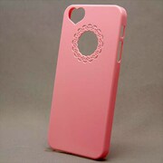 MINIOPAL CASE 89062 [iPhone5用 背面カバータイプ ベビーピンク カメラ部分ハート片抜]