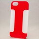 MINIOPAL CASE 07070 [iPhone5用 背面カバータイプ レッド×ホワイト 保護シール付]