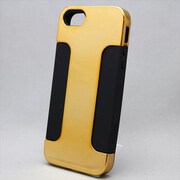 MINIOPAL CASE 07100 [iPhone5用 背面カバータイプ ゴールド×ブラック 保護シール付]