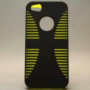 MINIOPAL CASE 86023 [iPhone5用 シリコン×プラスチックタイプ ブラック×イエロー]