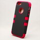 MINIOPAL CASE 89451 [iPhone5用 シリコン×プラスチックコンビシリーズ ブラック×レッド]
