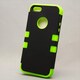 MINIOPAL CASE 89475 [iPhone5用 シリコン×プラスチックコンビシリーズ ブラック×グリーン]