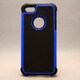 MINIOPAL CASE 84807 [iPhone5用 シリコン×プラスチックタイプ ブラック×ブルー]