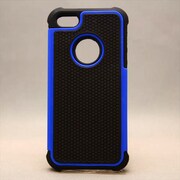 MINIOPAL CASE 84807 [iPhone5用 シリコン×プラスチックタイプ ブラック×ブルー]