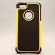 MINIOPAL CASE 85972 [iPhone5用 シリコン×プラスチックタイプ ブラック×イエロー]