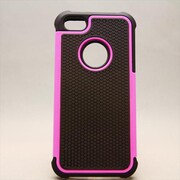 MINIOPAL CASE 85989 [iPhone5用 シリコン×プラスチックタイプ ブラック×ピンク]
