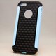 MINIOPAL CASE 14764 [iPhone5用 シリコン×プラスチックタイプ ブラック×ブルー]