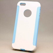 MINIOPAL CASE 06912 [iPhone5用 シリコン×プラスチックタイプ ホワイト×ブルー]