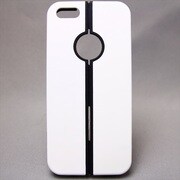 MINIOPAL CASE 81592 [iPhone5用 ２WAYシリーズ ホワイト×ブラック スタンド可]