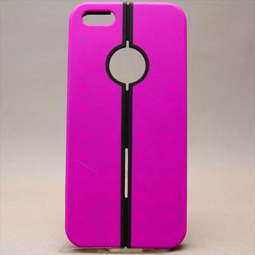 MINIOPAL CASE 80380 [iPhone5用 ２WAYシリーズ パープル×ブラック スタンド可]
