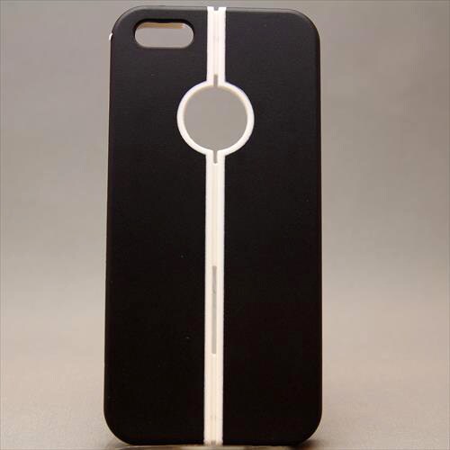 MINIOPAL CASE 81707 [iPhone5用 ２WAYシリーズ ブラック×ホワイト スタンド可]
