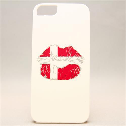 MINIOPAL CASE 19660 [iPhone5用 国旗×リップシリーズ ホワイト]