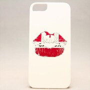 MINIOPAL CASE 19677 [iPhone5用 国旗×リップシリーズ ホワイト]