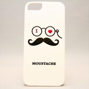 MINIOPAL CASE 19738 [iPhone5用 ちょび髭シリーズ ホワイト]
