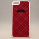 MINIOPAL CASE 80366 [iPhone5用 ちょび髭ストライプシリーズ レッド×ホワイト チェック]