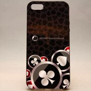 MINIOPAL CASE 19776 [iPhone5用 トランププリントシリーズ ブラック]