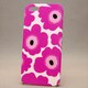 MINIOPAL CASE 80878 [iPhone5用 フラワープリントシリーズ ピンク×ホワイト 花柄]