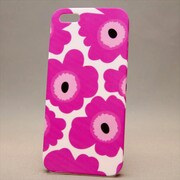 MINIOPAL CASE 80878 [iPhone5用 フラワープリントシリーズ ピンク×ホワイト 花柄]
