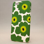 MINIOPAL CASE 85897 [iPhone5用 フラワープリントシリーズ マットグリーン×ホワイト 花柄]