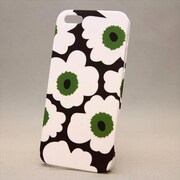 MINIOPAL CASE 85903 [iPhone5用 フラワープリントシリーズ グリーン×ホワイト 花柄]