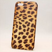 MINIOPAL CASE 90938 [iPhone5用 アニマルプリントシリーズ ベージュ×ブラック　ヒョウ柄]