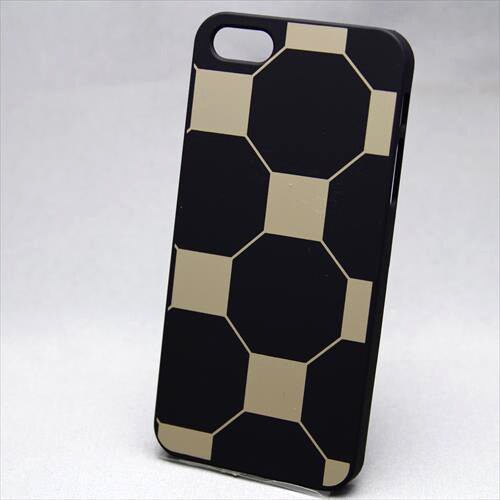MINIOPAL CASE 90051 [iPhone5用 背面カバータイプ ブラック プリント柄]