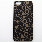 MINIOPAL CASE 90167 [iPhone5用 背面カバータイプ ブラック プリント柄]
