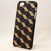 MINIOPAL CASE 90198 [iPhone5用 背面カバータイプ ブラック プリント柄]