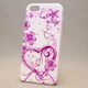 MINIOPAL CASE 85187 [iPhone5用 背面カバータイプ ホワイト プリント柄ストーン入り]