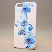 MINIOPAL CASE 85200 [iPhone5用 背面カバータイプ ホワイト プリント柄ストーン入り]