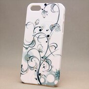 MINIOPAL CASE 82551 [iPhone5用 背面カバータイプ ホワイト プリント柄ストーン入り]